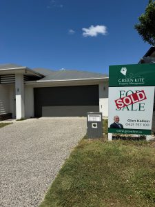 Property management by Green Kite Sold sign