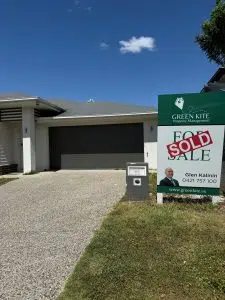 Home 8 Property management by Green Kite Sold sign